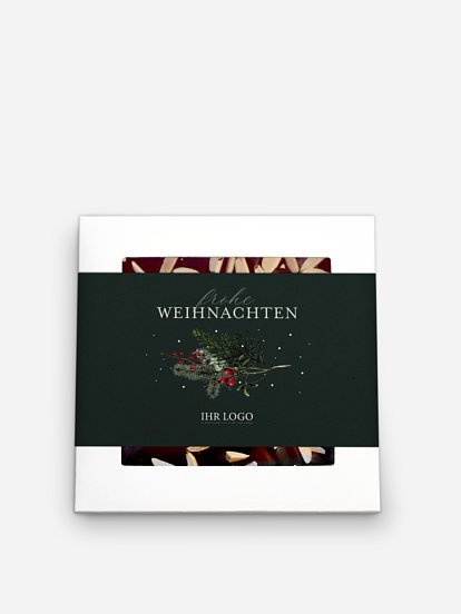 Schokobox geschäftlich Festive Green