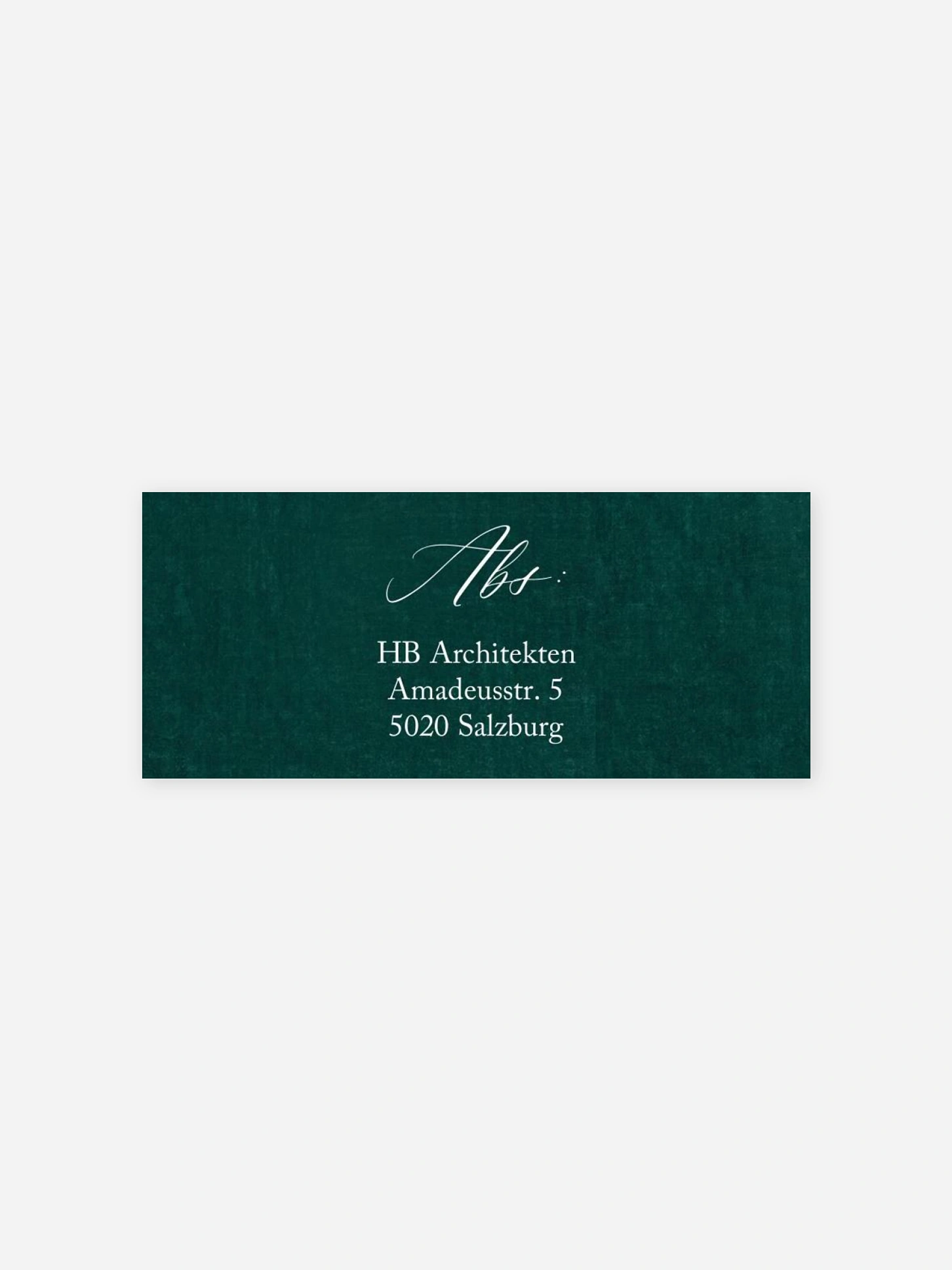 Absenderaufkleber geschäftl. Weihnachten Samtige Grüße