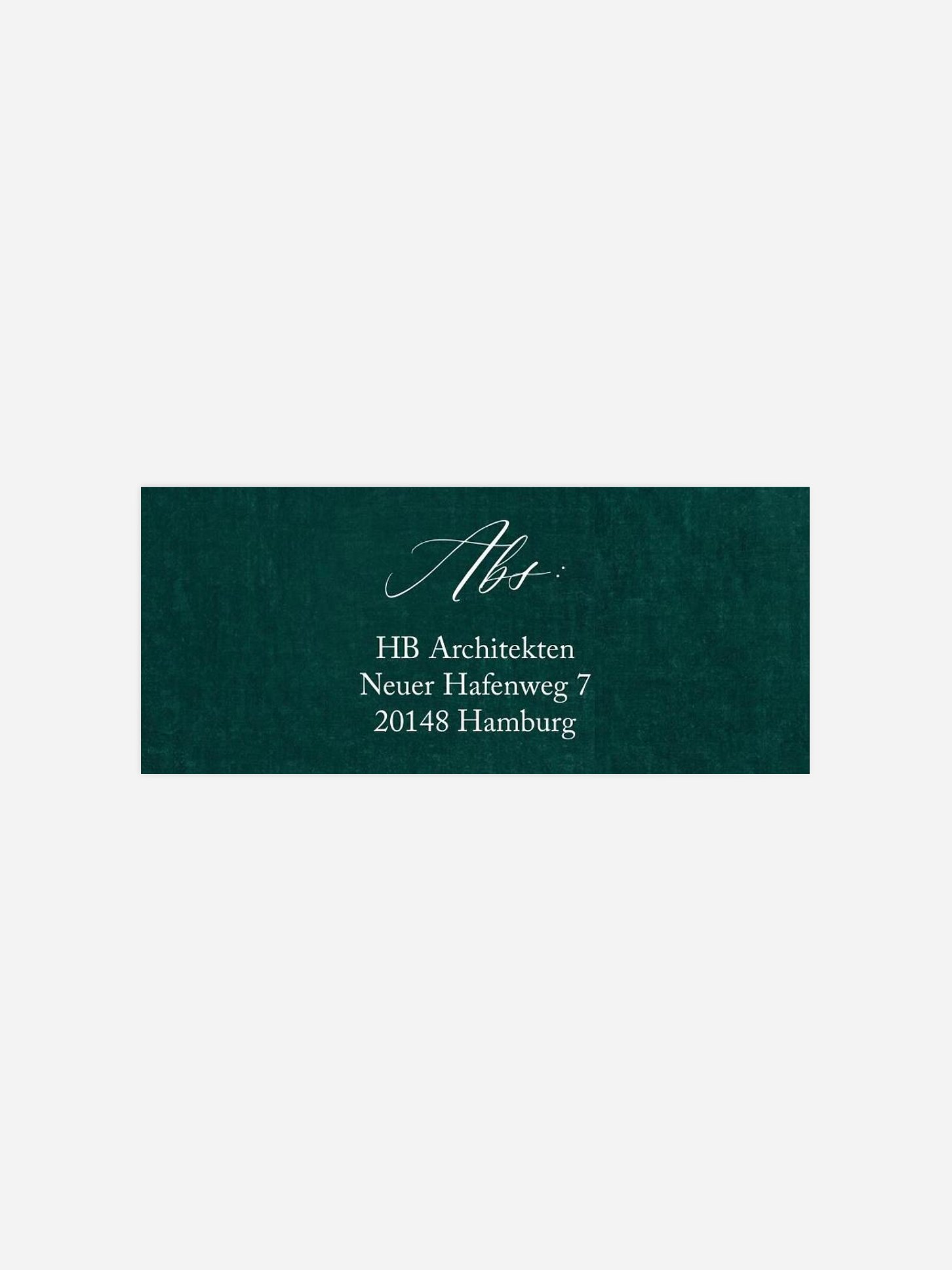 Absenderaufkleber geschäftl. Weihnachten Samtige Grüße