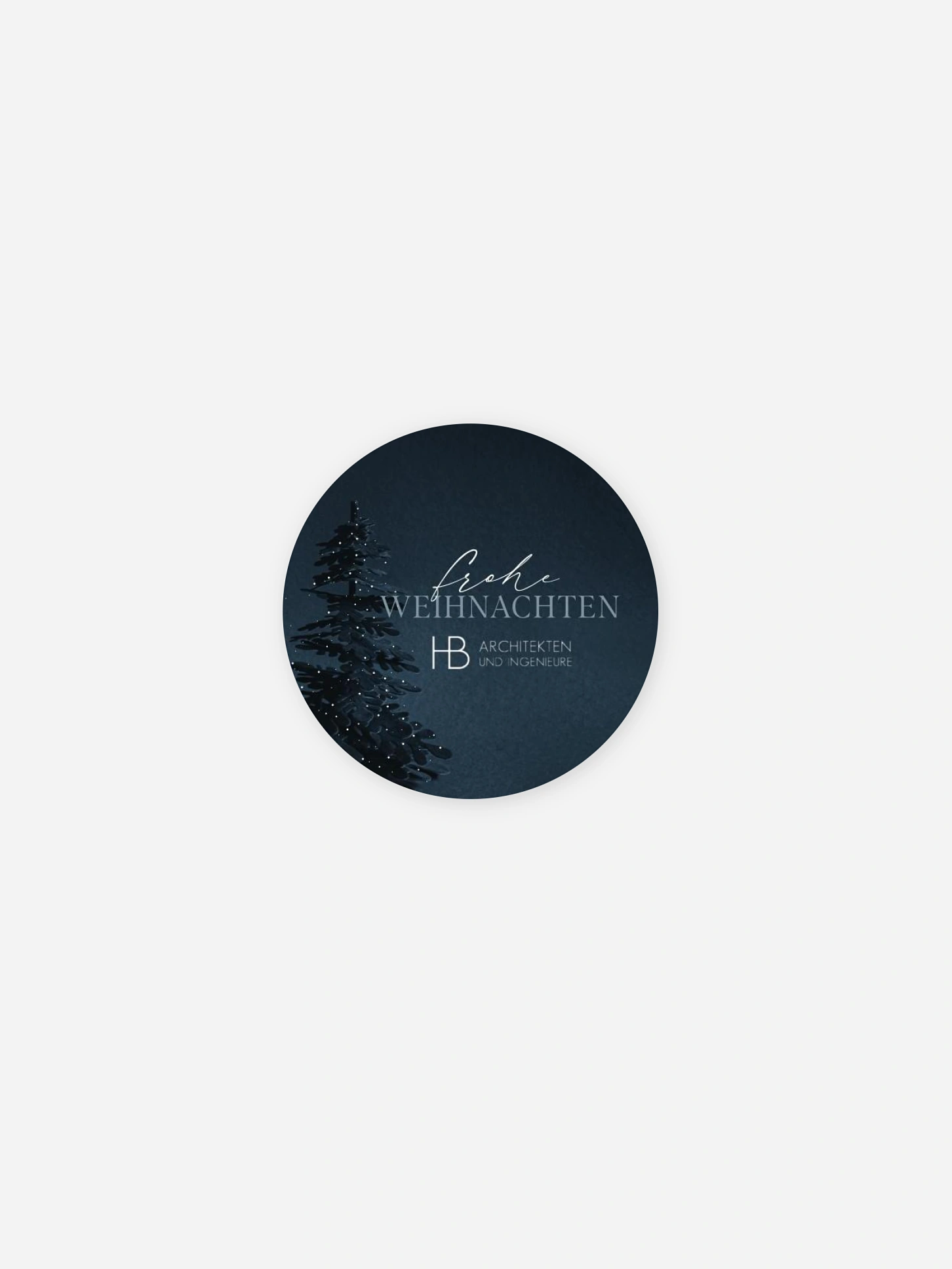 Geschenkaufkleber Geschäftlich Velvet Tree
