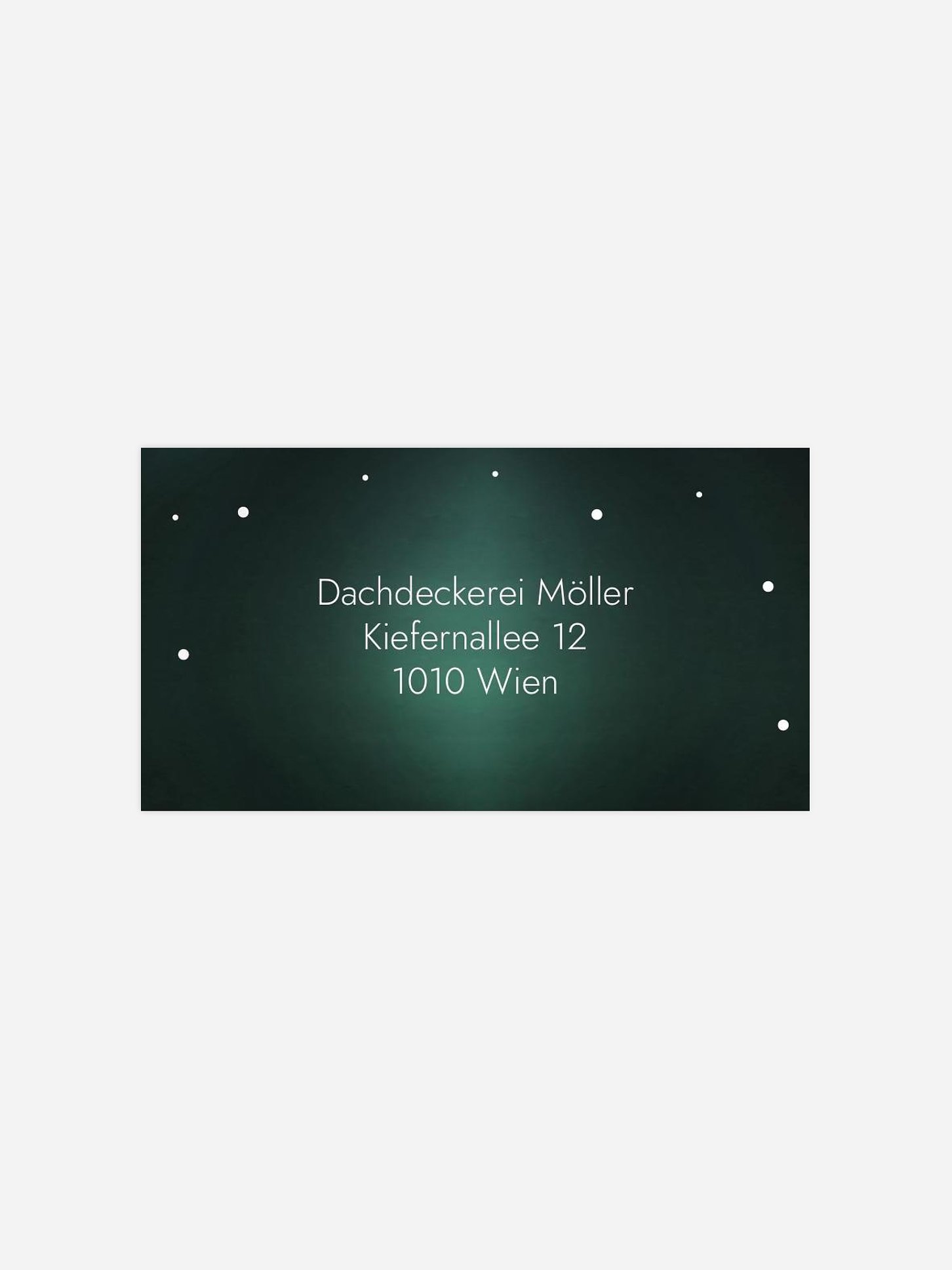 Empfängeraufkleber geschäftl. Weihnachten Papiertanne