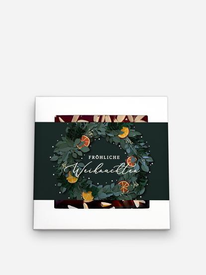 Schokobox geschäftlich Papier Kranz