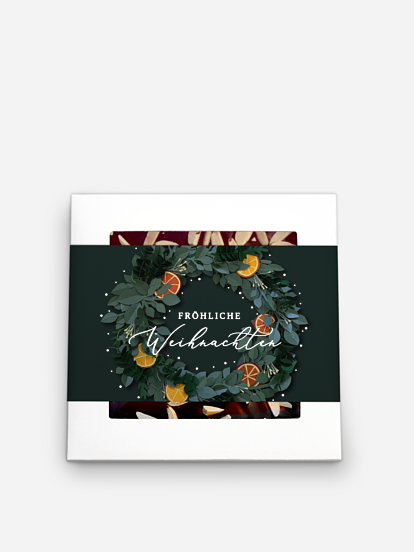 Schokobox geschäftlich Papier Kranz