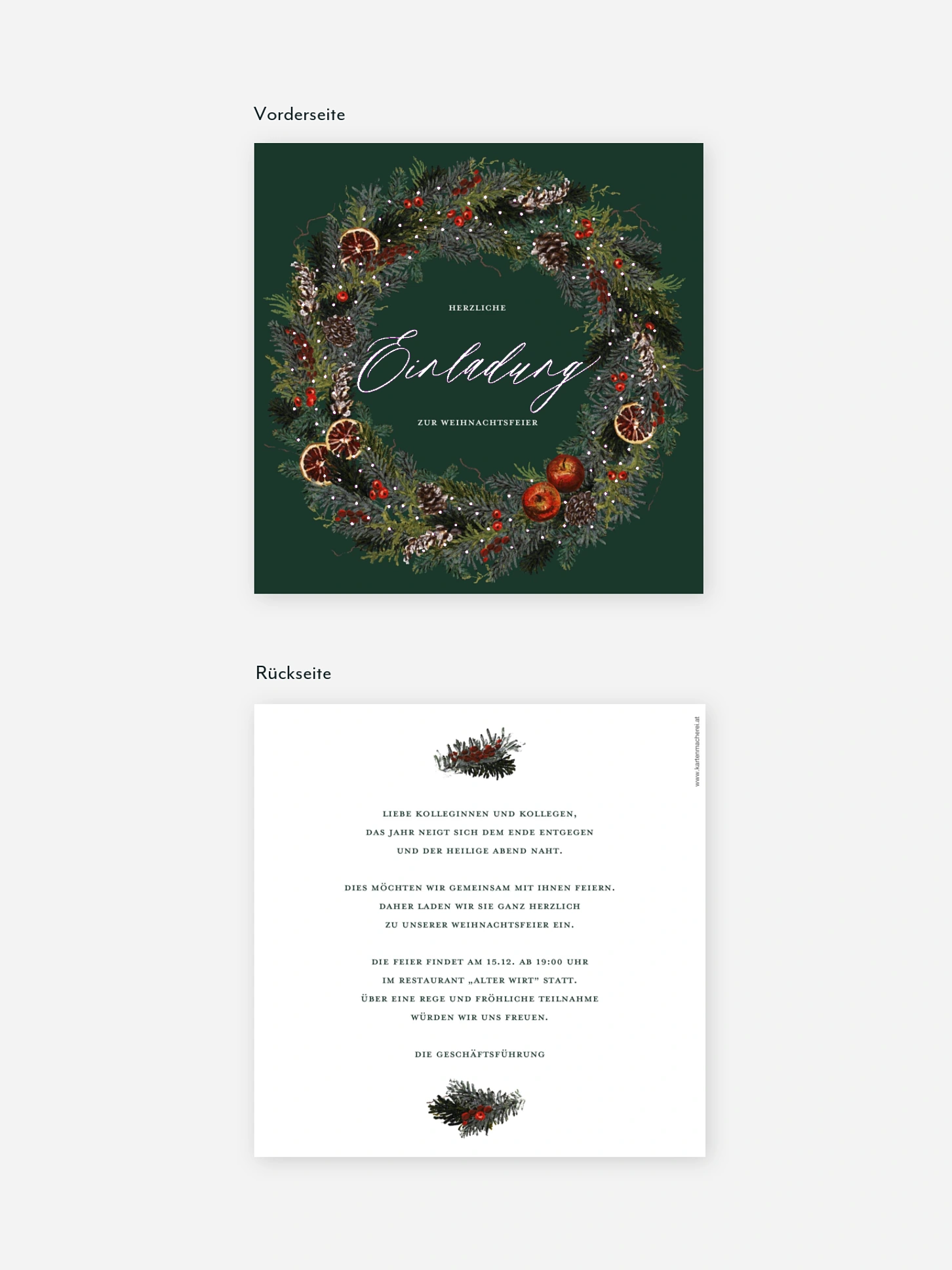 Weihnachtsfeier Festive