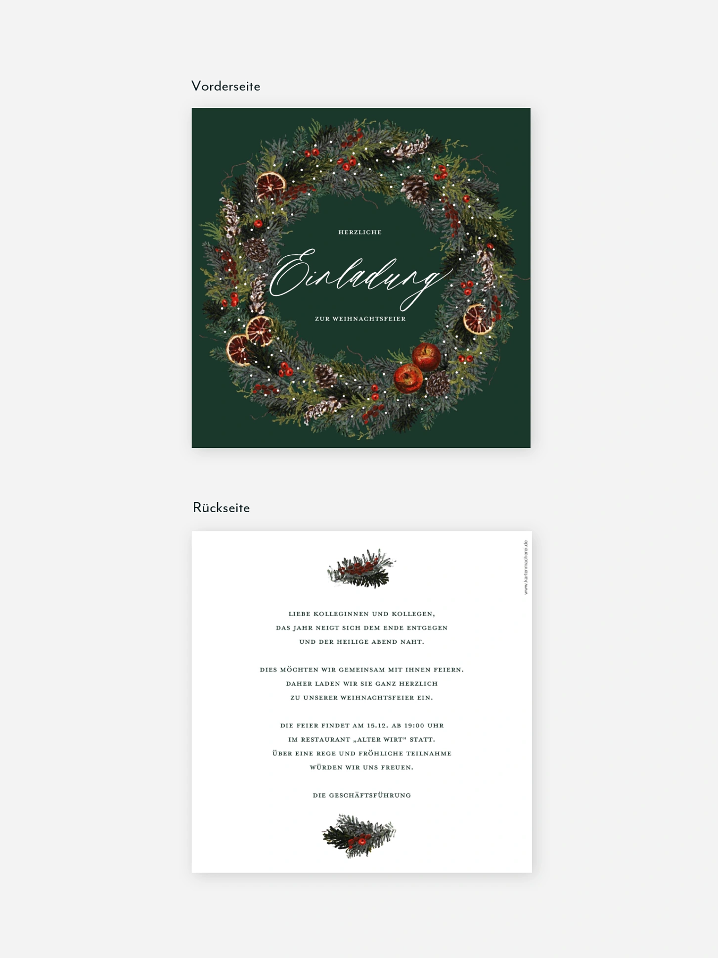 Weihnachtsfeier Festive