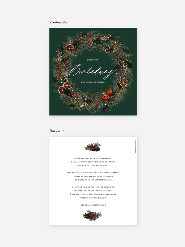 Weihnachtsfeier Festive