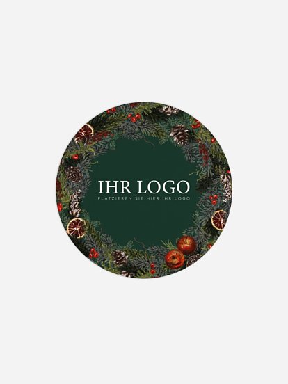 Geschenkaufkleber Geschäftlich Festive