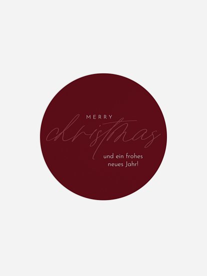 Geschenkaufkleber Geschäftlich Weihnachtsgeflüster