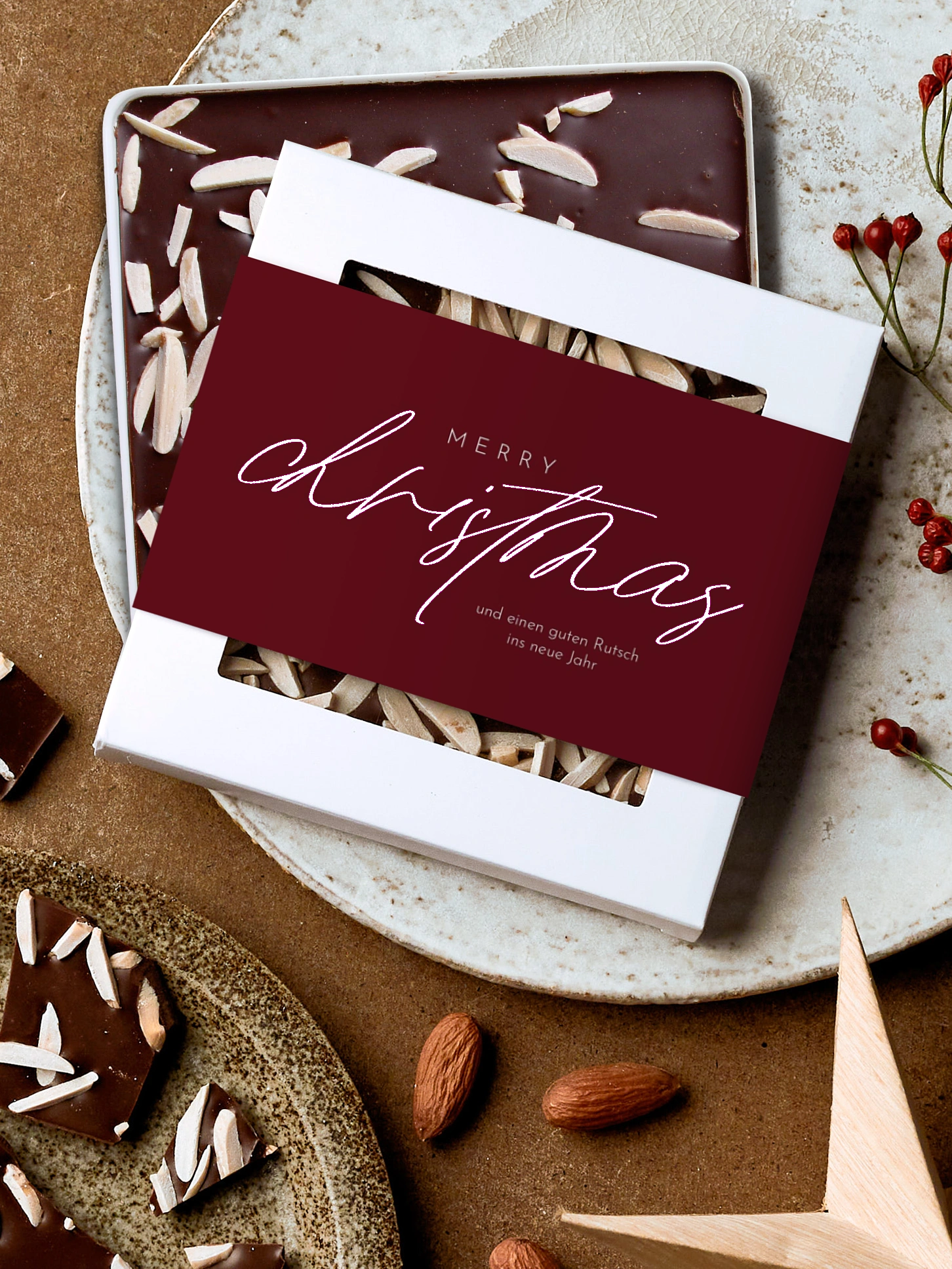 Schokobox geschäftlich Weihnachtsgeflüster
