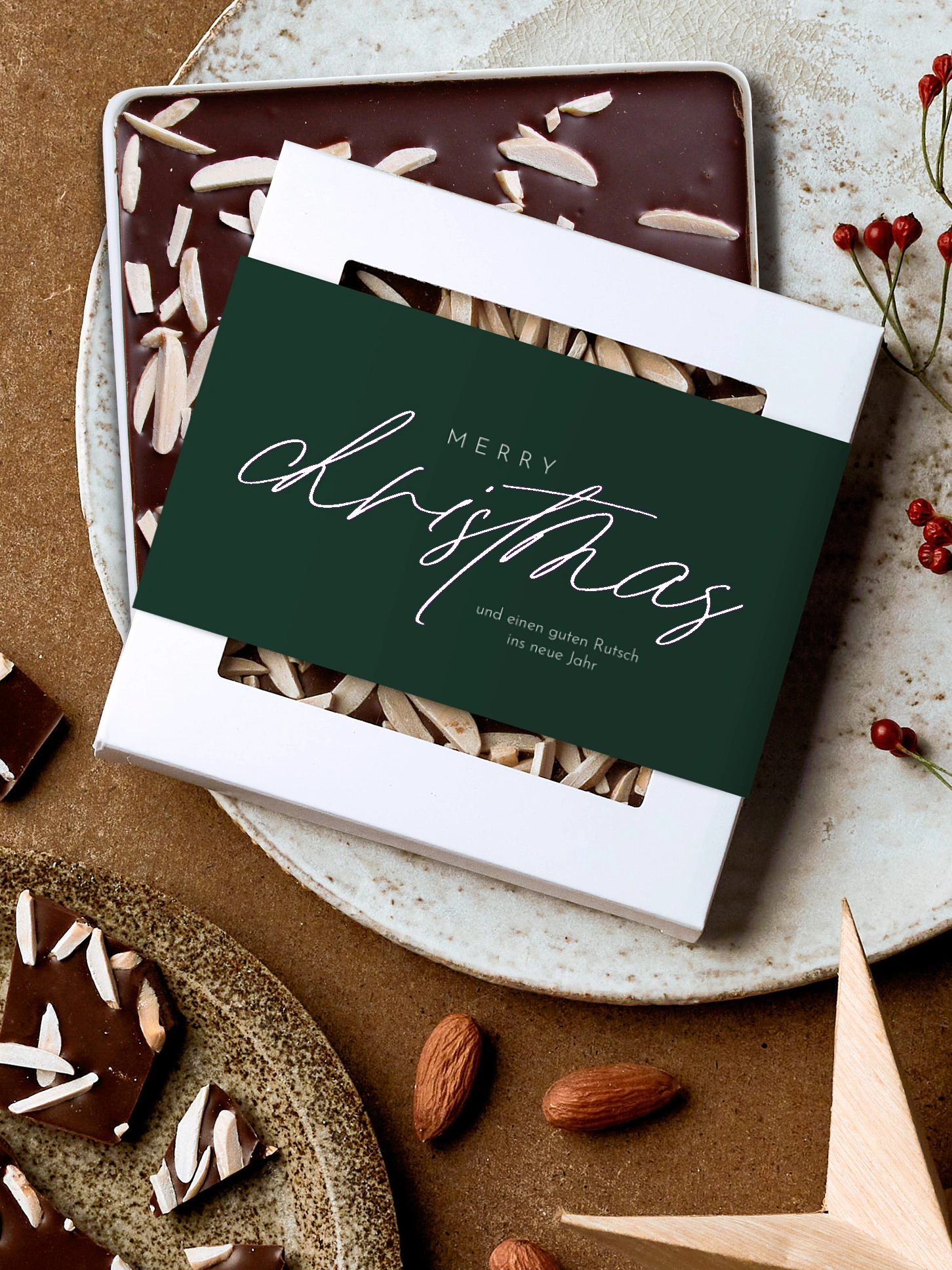 Schokobox geschäftlich Weihnachtsgeflüster
