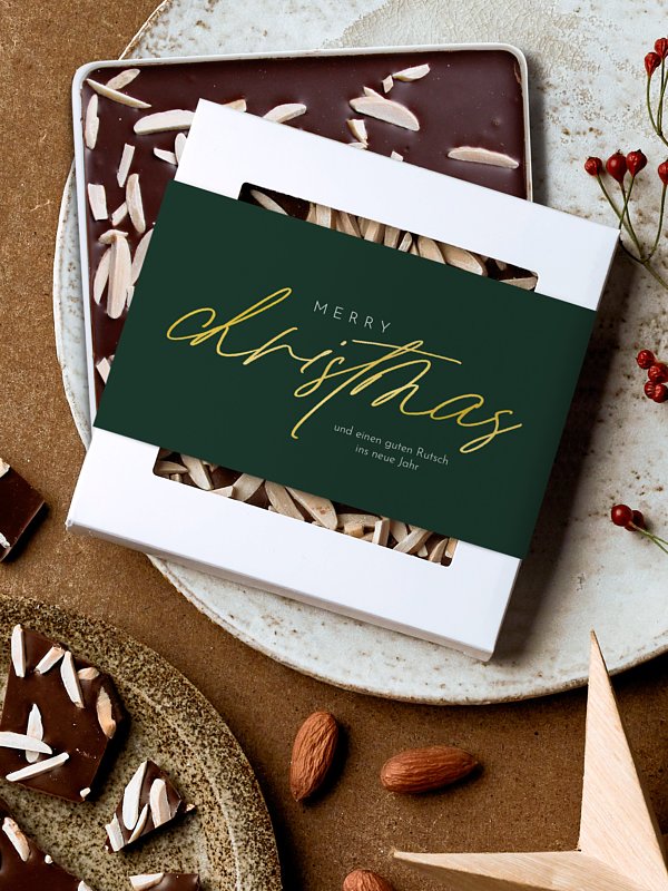 Schokobox geschäftlich Weihnachtsgeflüster