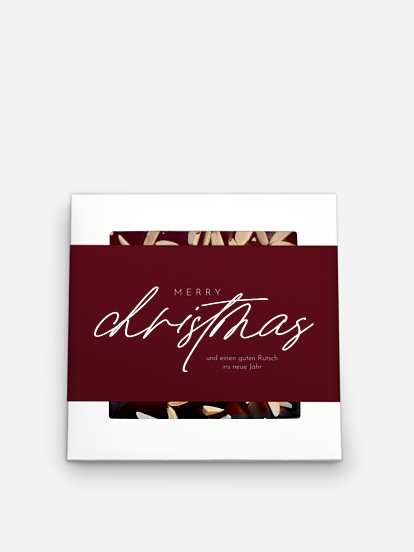 Schokobox geschäftlich Weihnachtsgeflüster