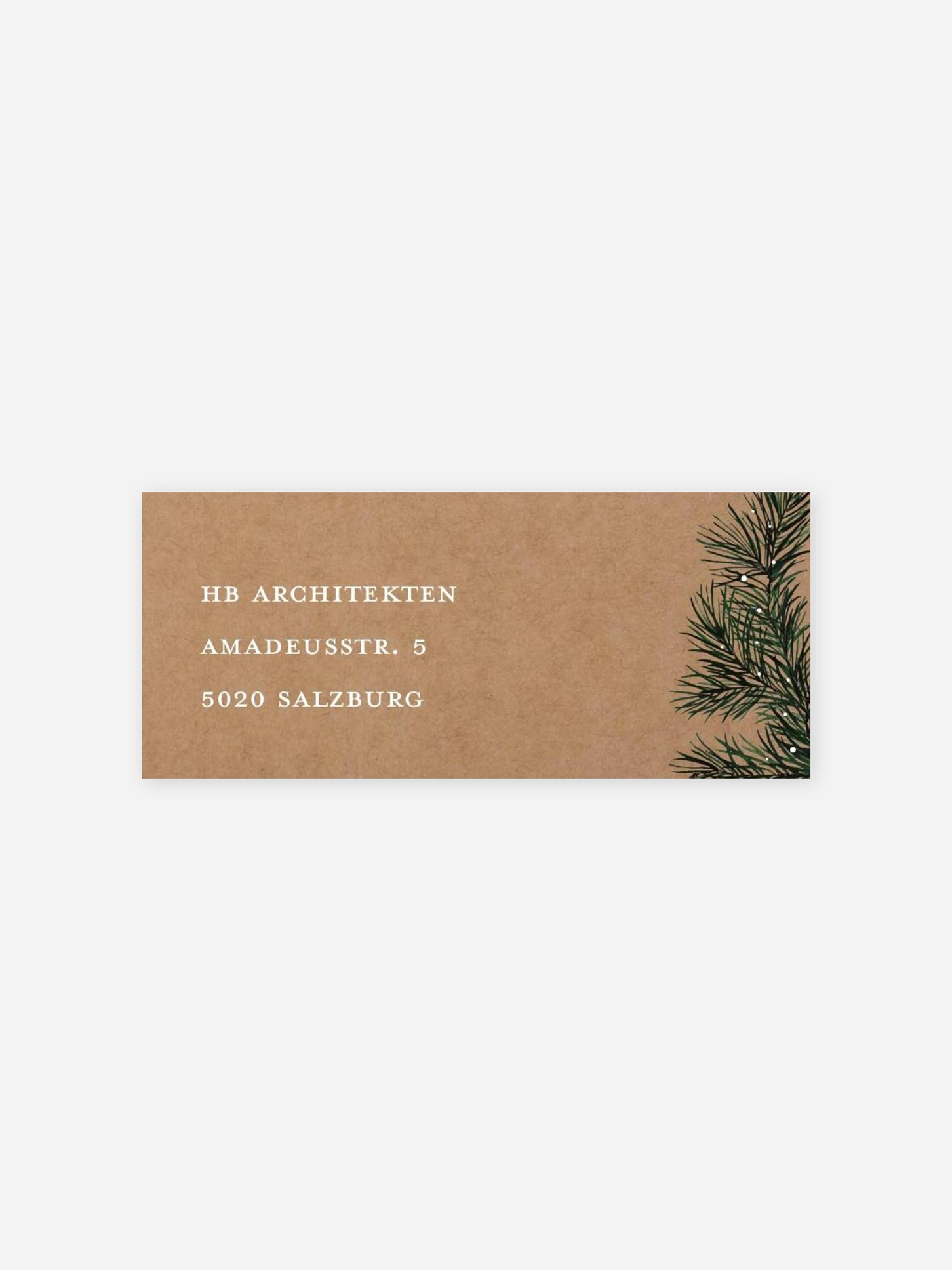 Absenderaufkleber geschäftl. Weihnachten Cheerful Christmas