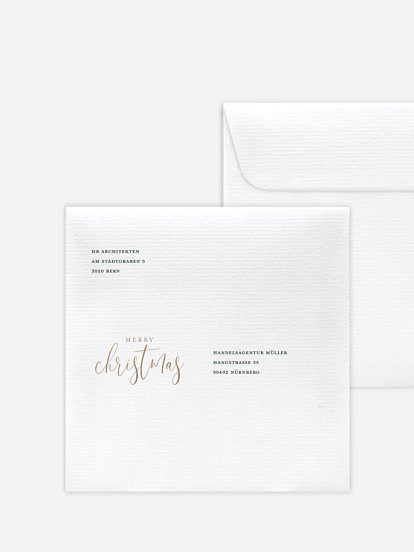 Bedruckte Umschläge geschäftl. Weihnachten Cheerful Christmas