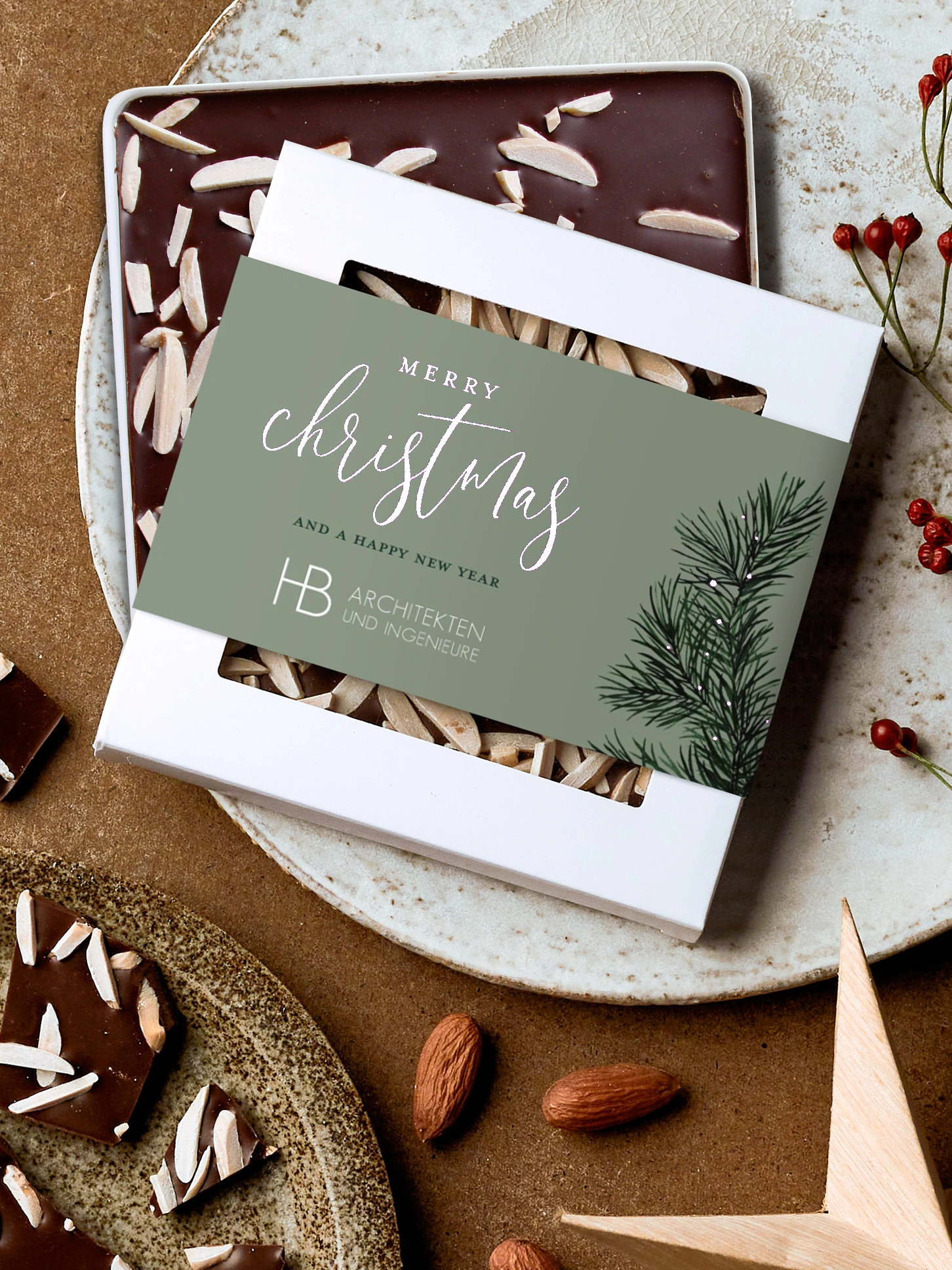 Schokobox geschäftlich Cheerful Christmas