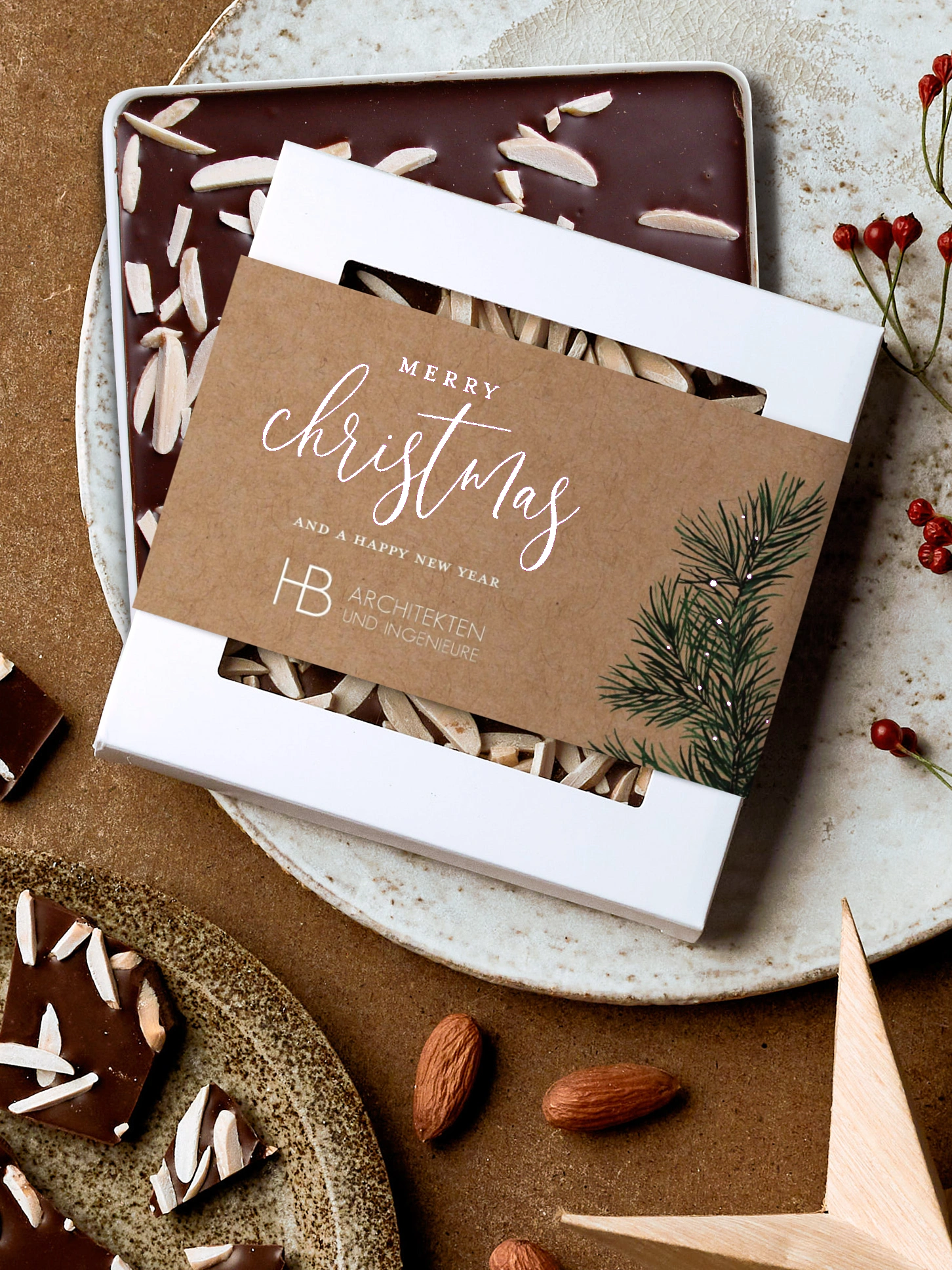 Schokobox geschäftlich Cheerful Christmas
