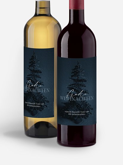 Flaschenetikett geschäftlich Velvet Tree (Lack)