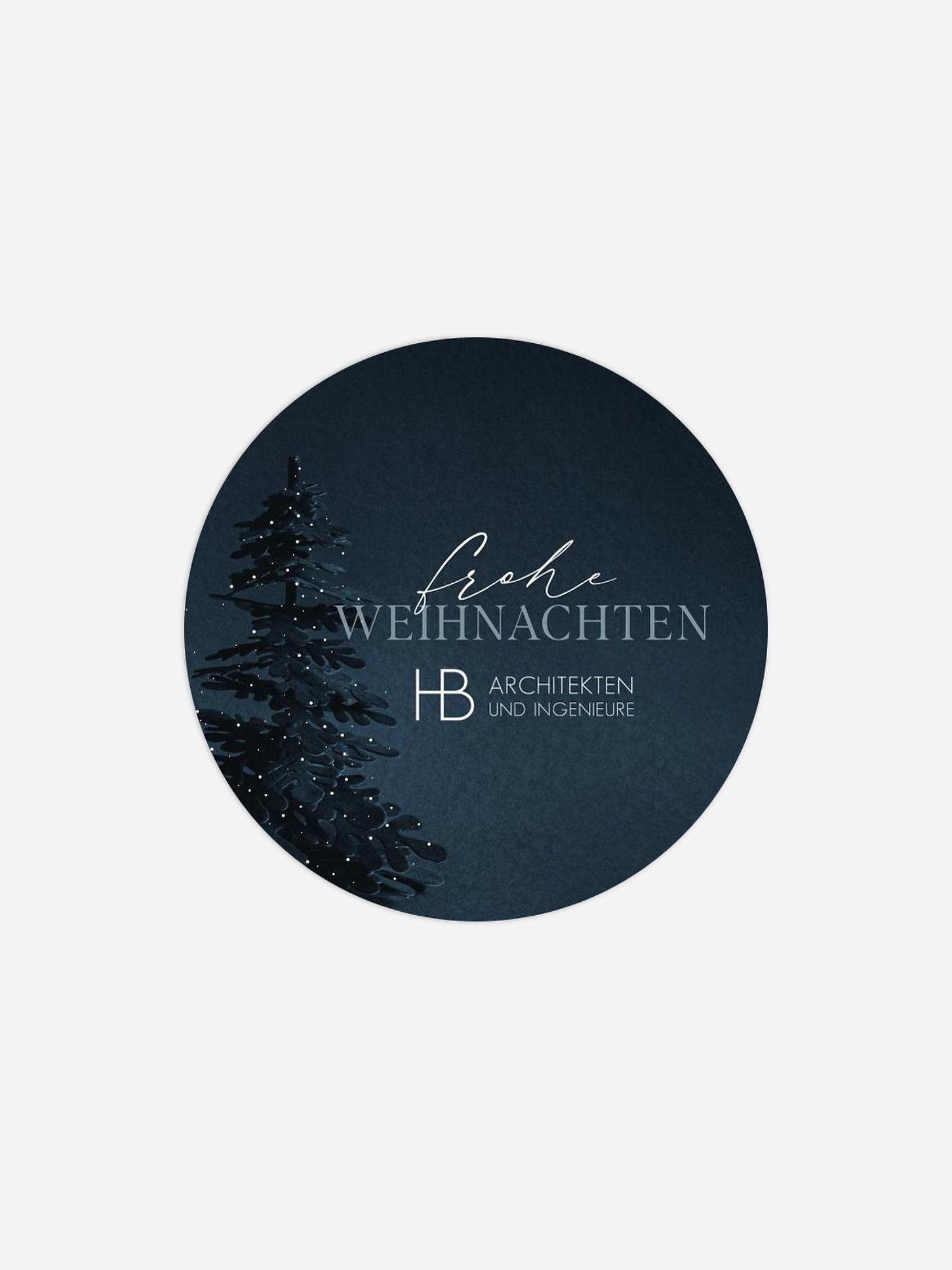 Geschenkaufkleber Geschäftlich Velvet Tree (Lack)