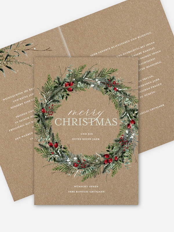 Festive Green Kraftpapier