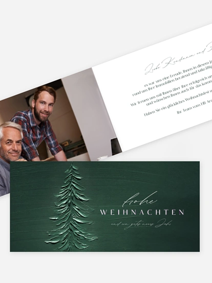 Geschäftliche Weihnachtskarte Winter Paint