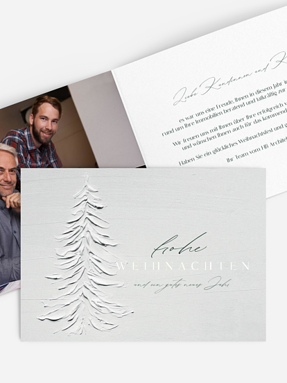 Geschäftliche Weihnachtskarte Winter Paint