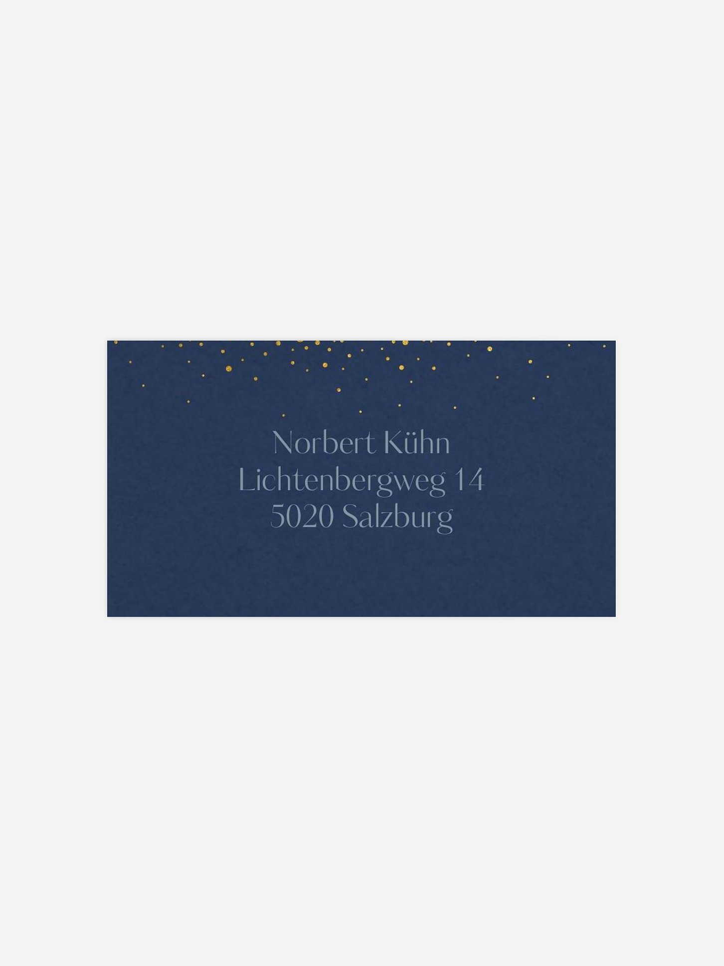 Empfängeraufkleber geschäftl. Weihnachten Sparkling Tree