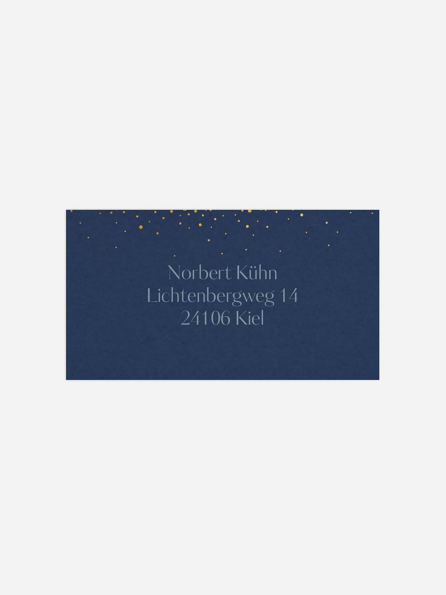 Empfängeraufkleber geschäftl. Weihnachten Sparkling Tree