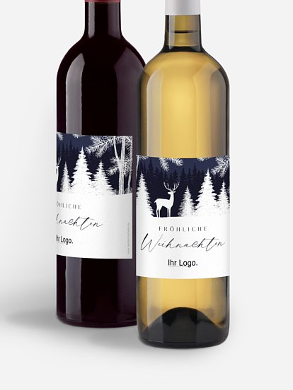 Flaschenetikett geschäftlich Wilder Winter