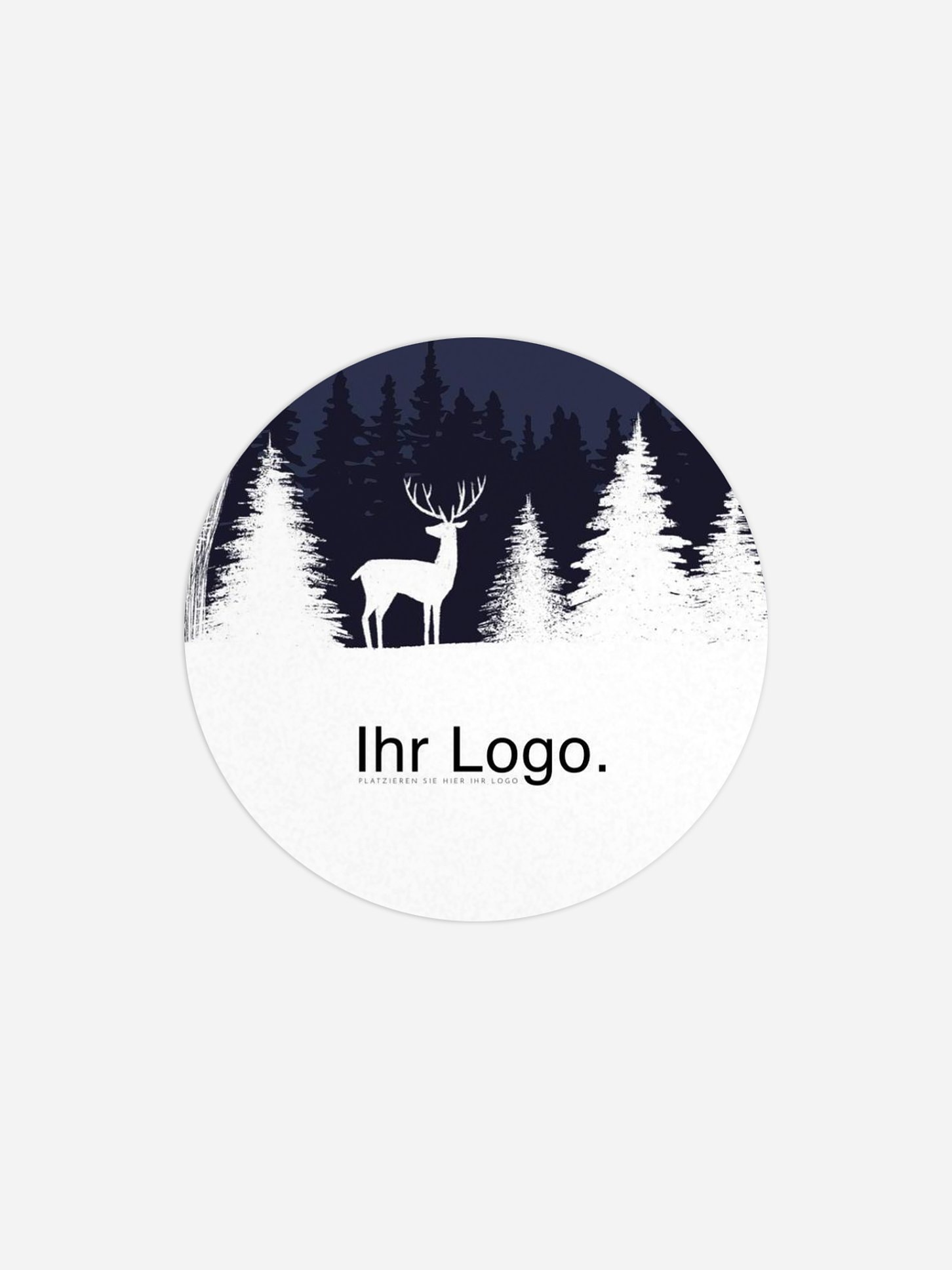 Geschenkaufkleber Geschäftlich Wilder Winter