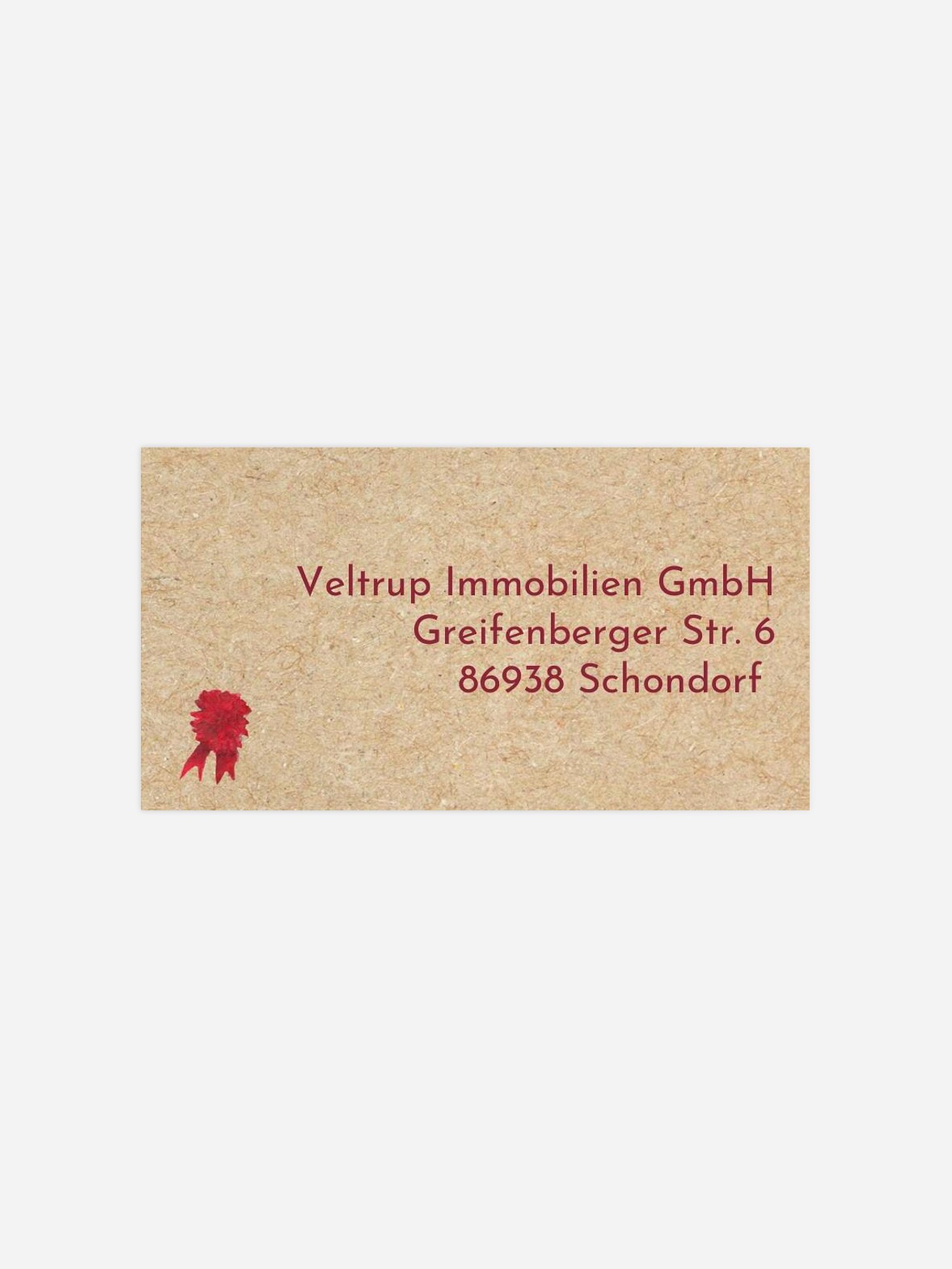Empfängeraufkleber geschäftl. Weihnachten Christ-Mess Reindeer
