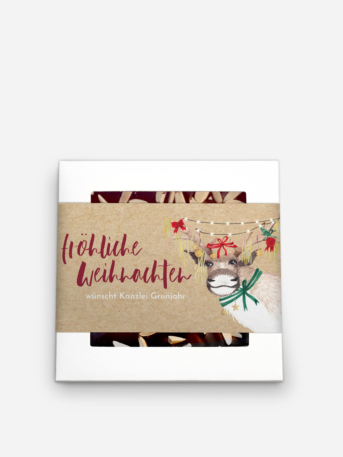 Schokobox geschäftlich Christ-Mess Reindeer