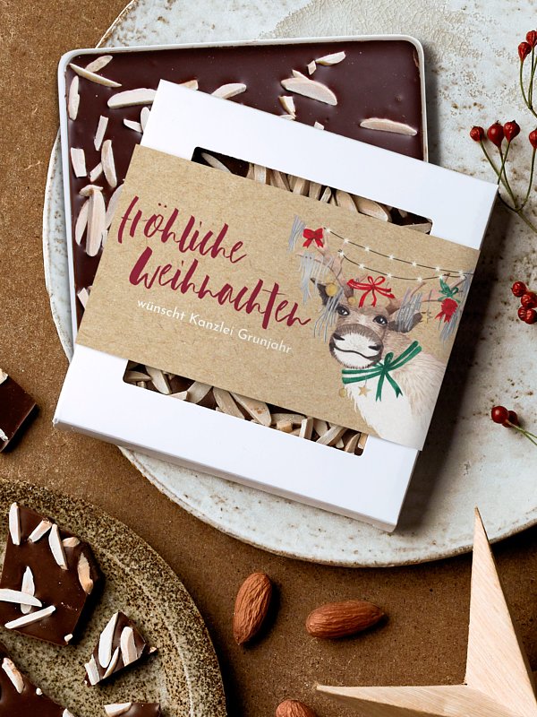 Schokobox geschäftlich Christ-Mess Reindeer