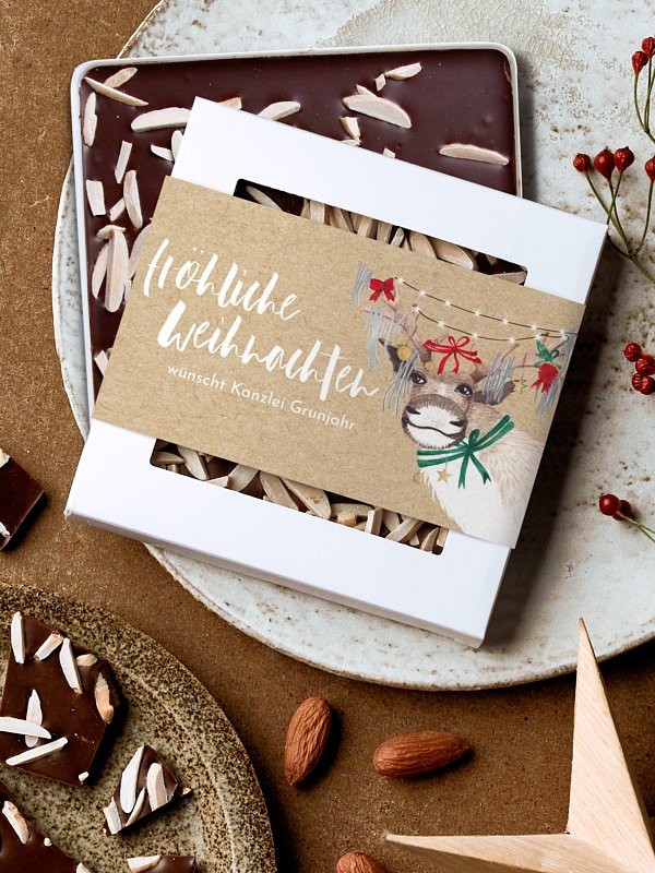 Schokobox geschäftlich Christ-Mess Reindeer