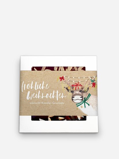 Schokobox geschäftlich Christ-Mess Reindeer