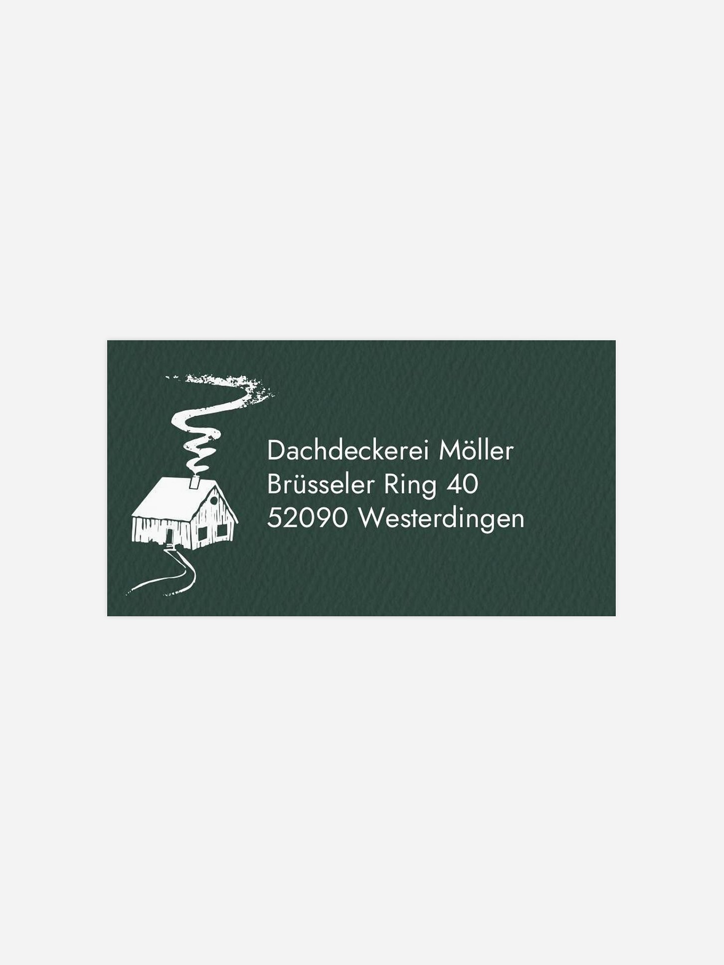 Empfängeraufkleber geschäftl. Weihnachten Frosty Forest