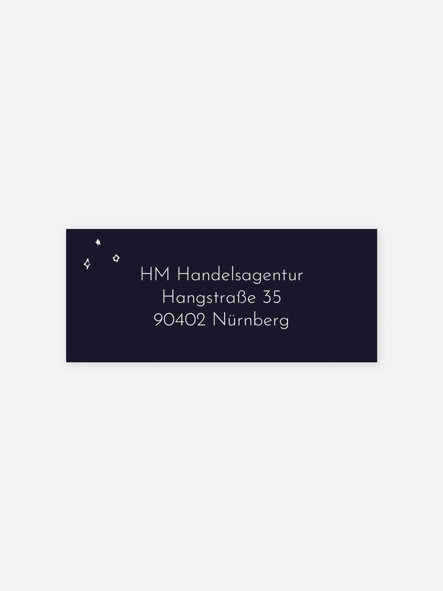 Absenderaufkleber geschäftl. Weihnachten Driving Home