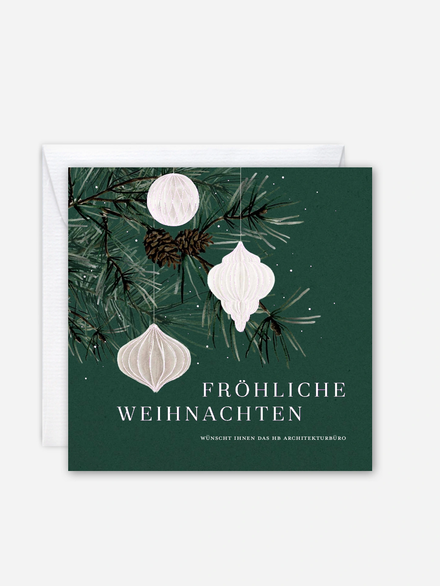 Geschäftliche Weihnachtskarte Paper Decor