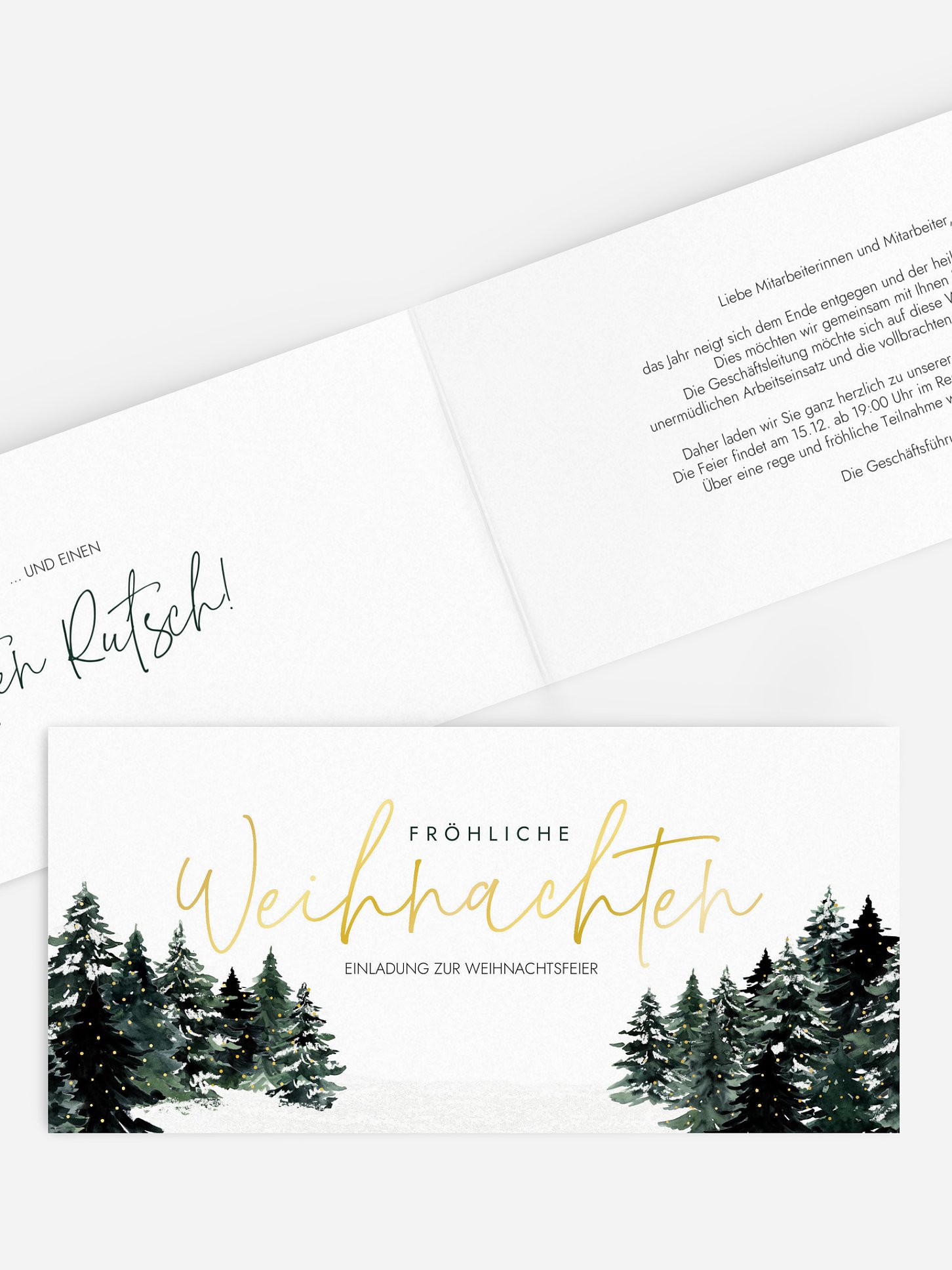 Weihnachtsfeier Wald Weihnacht