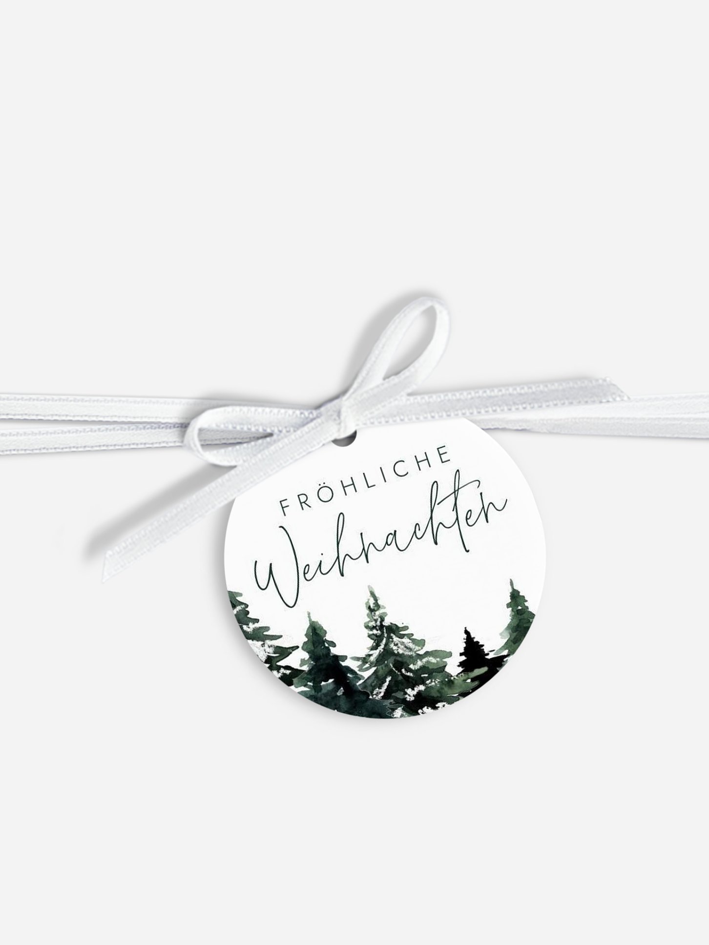 Geschenkeanhänger Wald Weihnacht