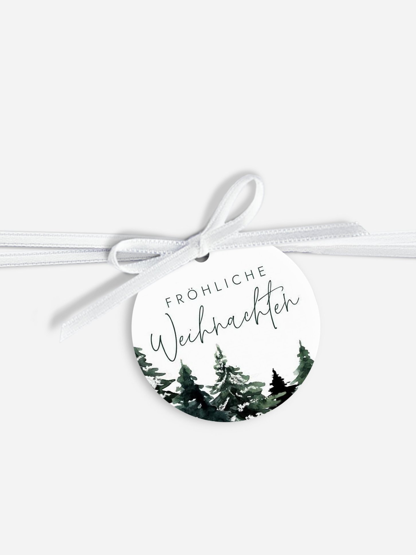 Geschenkanhänger Geschäftlich Wald Weihnacht