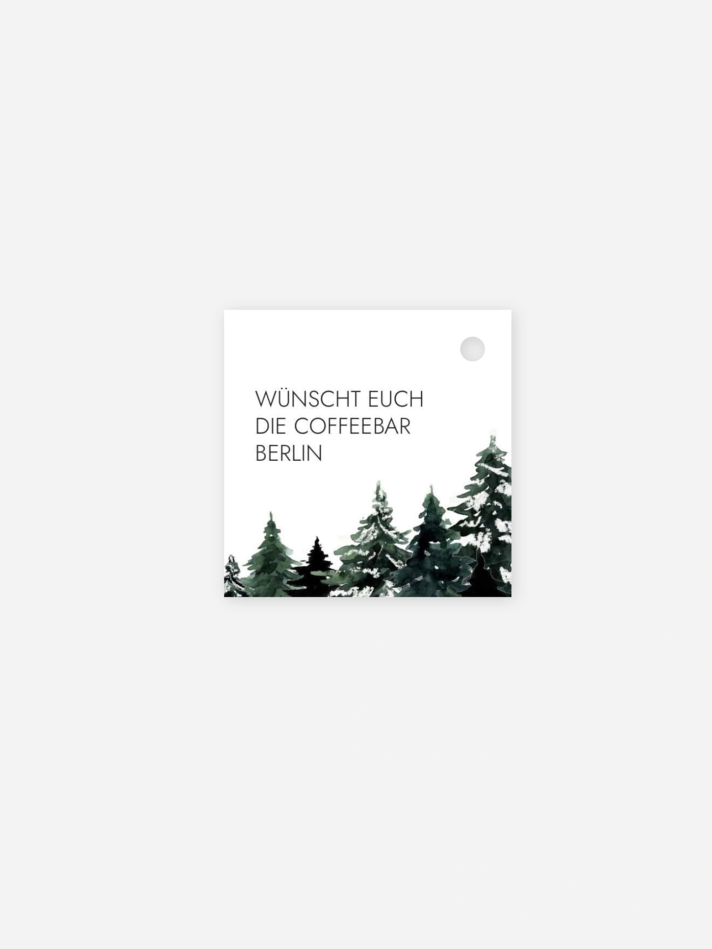 Geschenkanhänger Geschäftlich Wald Weihnacht