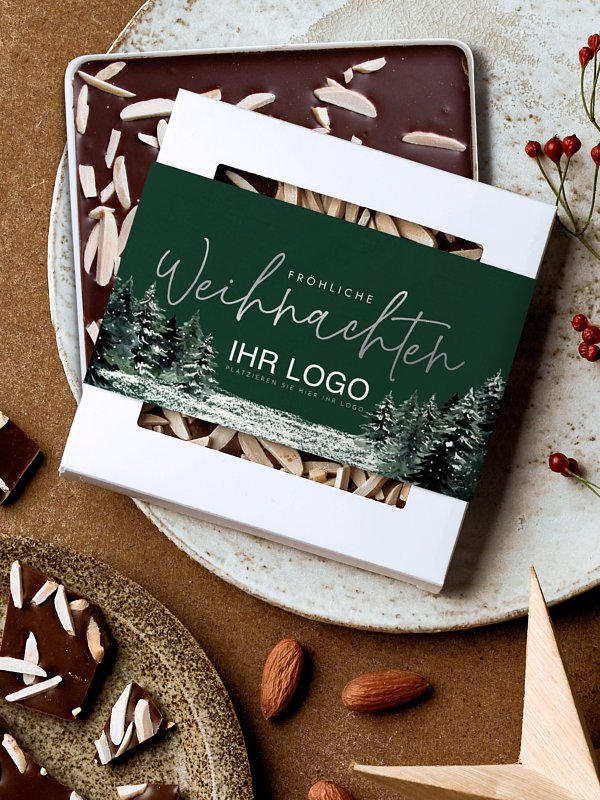 Schokobox geschäftlich Wald Weihnacht