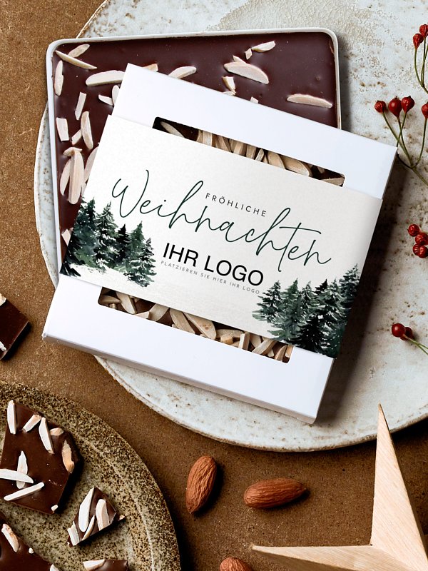 Schokobox geschäftlich Wald Weihnacht