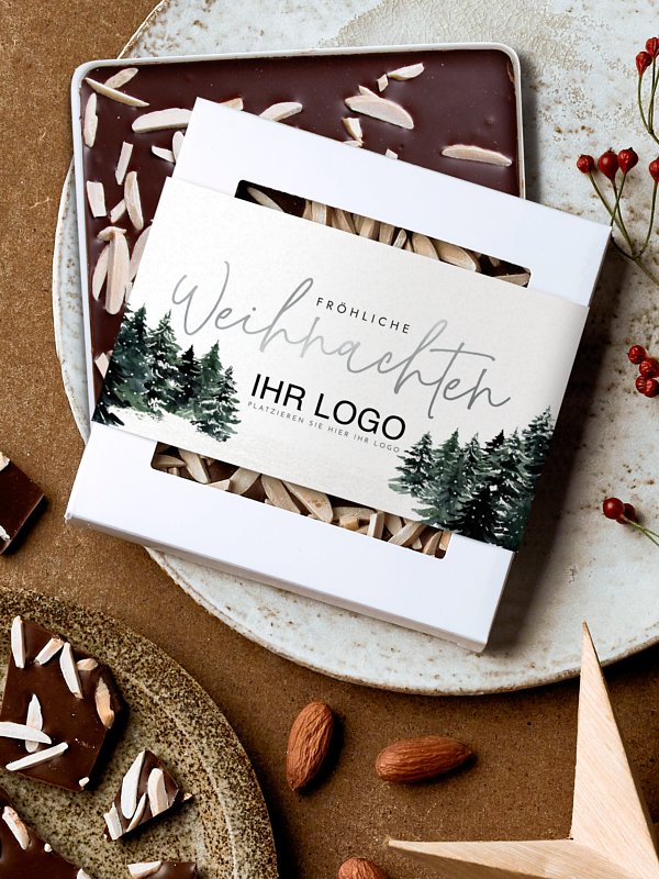 Schokobox geschäftlich Wald Weihnacht