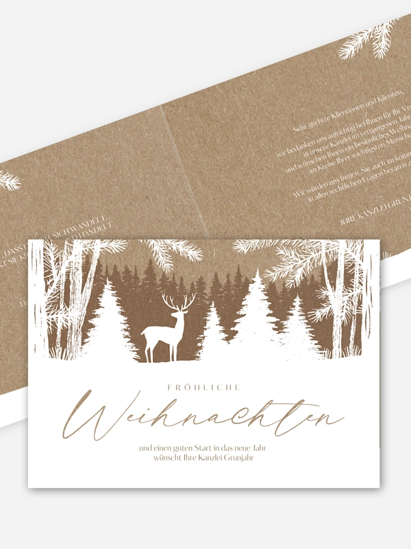 Wilder Winter Kraftpapier