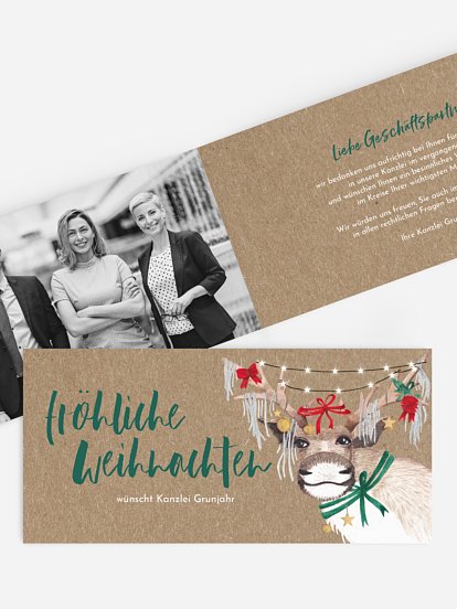 Christ-Mess Reindeer Kraftpapier