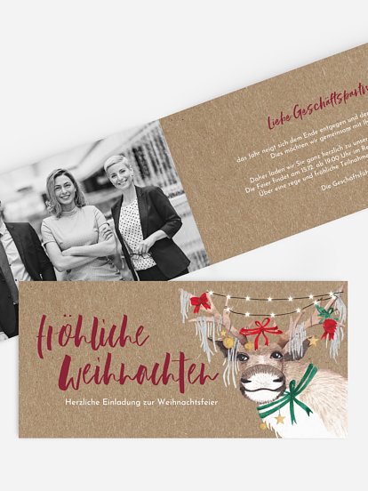 Christ-Mess Reindeer Kraftpapier Christ-Mess Reindeer Kraftpapier