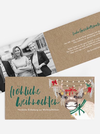 Christ-Mess Reindeer Kraftpapier