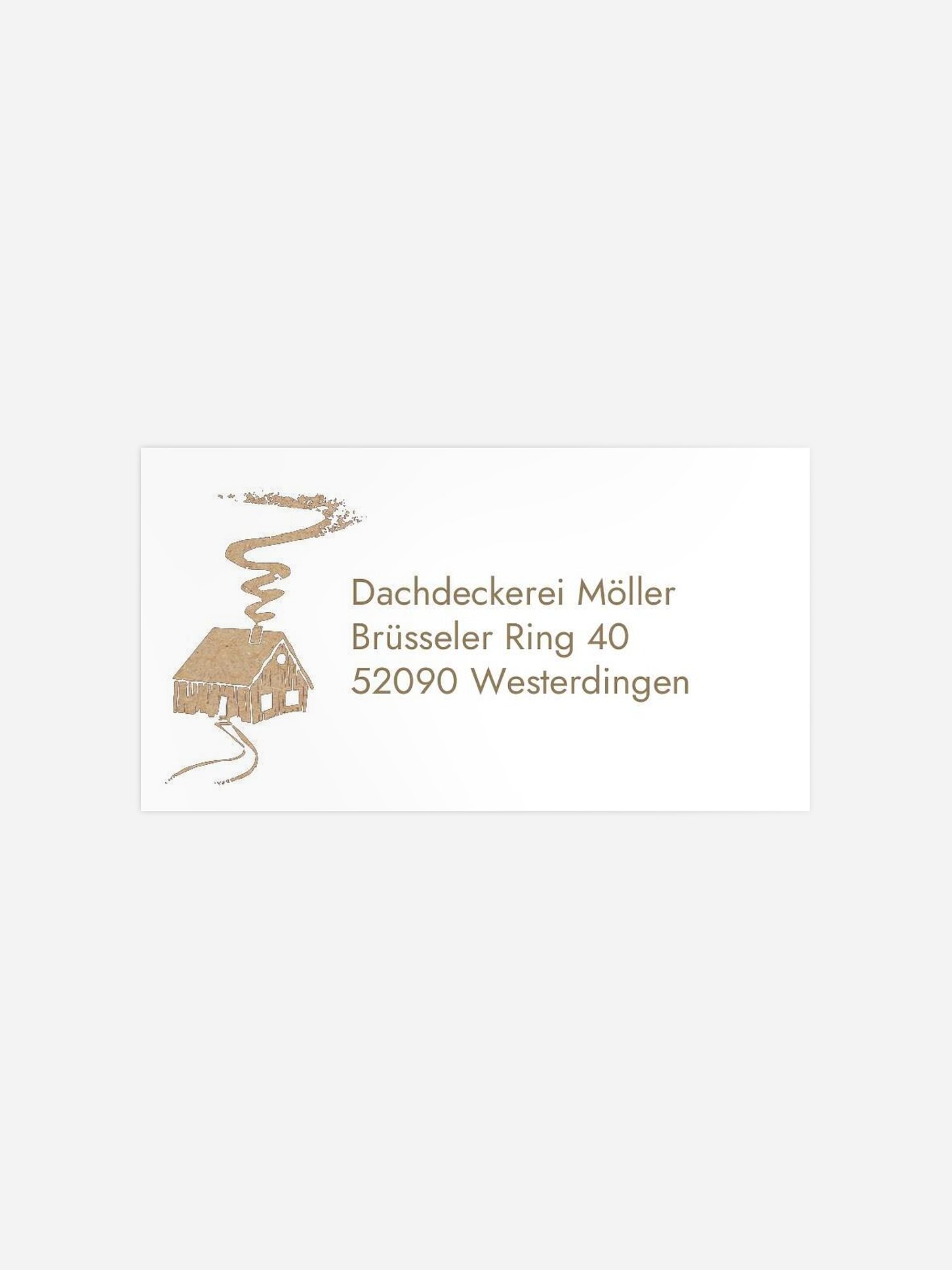 Empfängeraufkleber geschäftl. Weihnachten Frosty Forest Kraftpapier