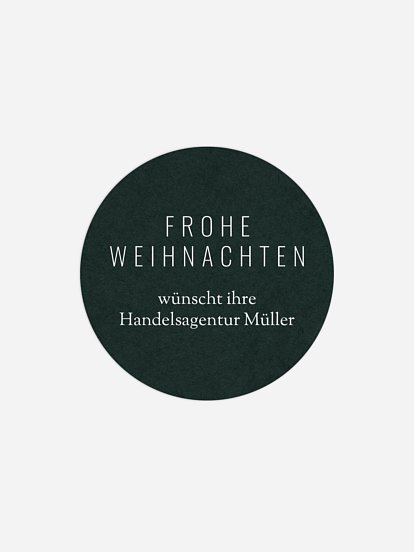 Geschenkaufkleber Geschäftlich Bauble Chart